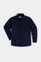 Double Pocket Overshirt - Royal Navy